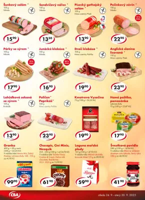 akční leták CBA 24.9.2025-30.9.2025