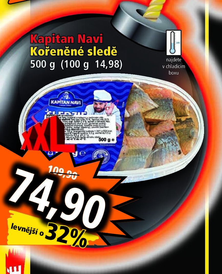 Kapitan Navi Kořeněné sledě