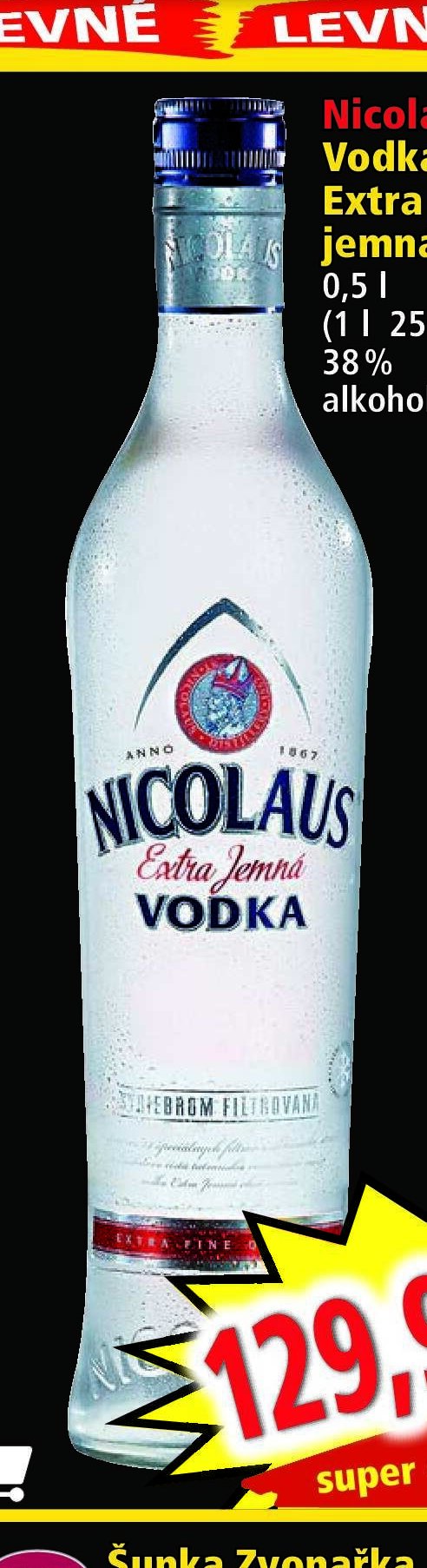 Nicolaus Vodka Extra jemná
