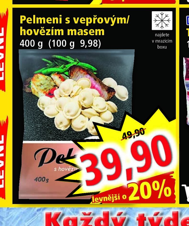 Pelmeni s vepřovým/hovězím masem