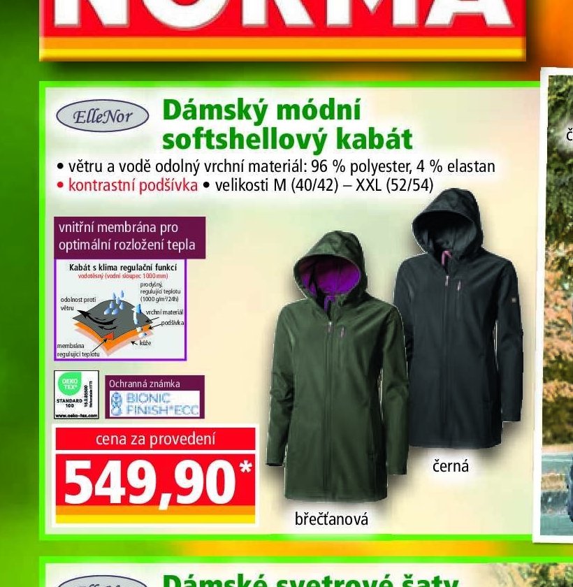 Dámský módní softshellový kabát