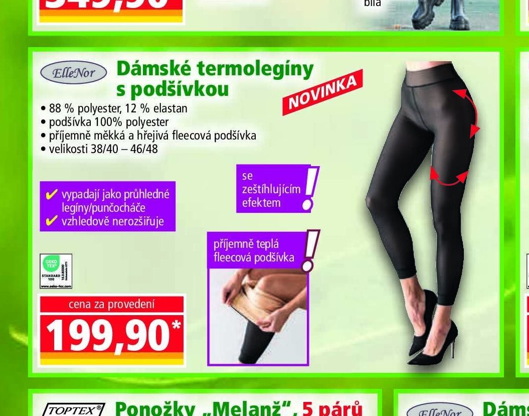 Dámské termolegíny s podšívkou