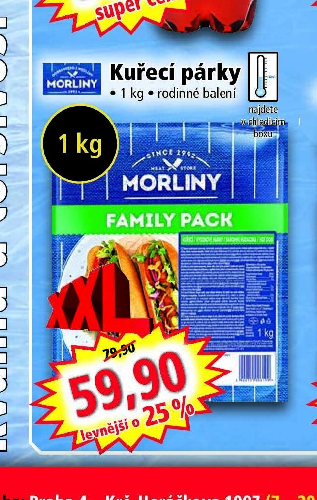 Kuřecí párky MORLINY