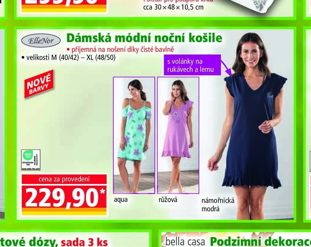 Dámská módní noční košile