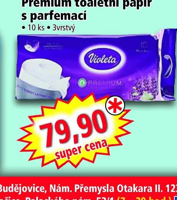 Violeta toaletní papír