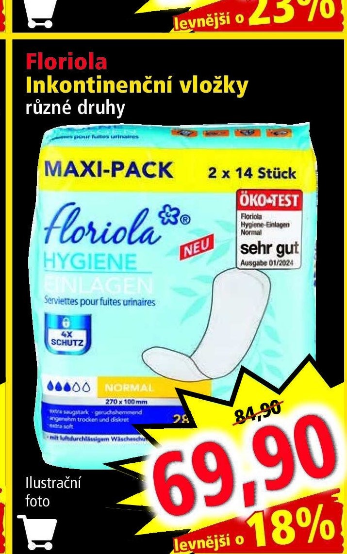 Floriola Inkontinenční vložky