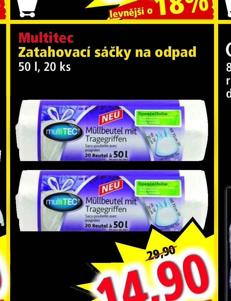 Multitec Zatahovací sáčky