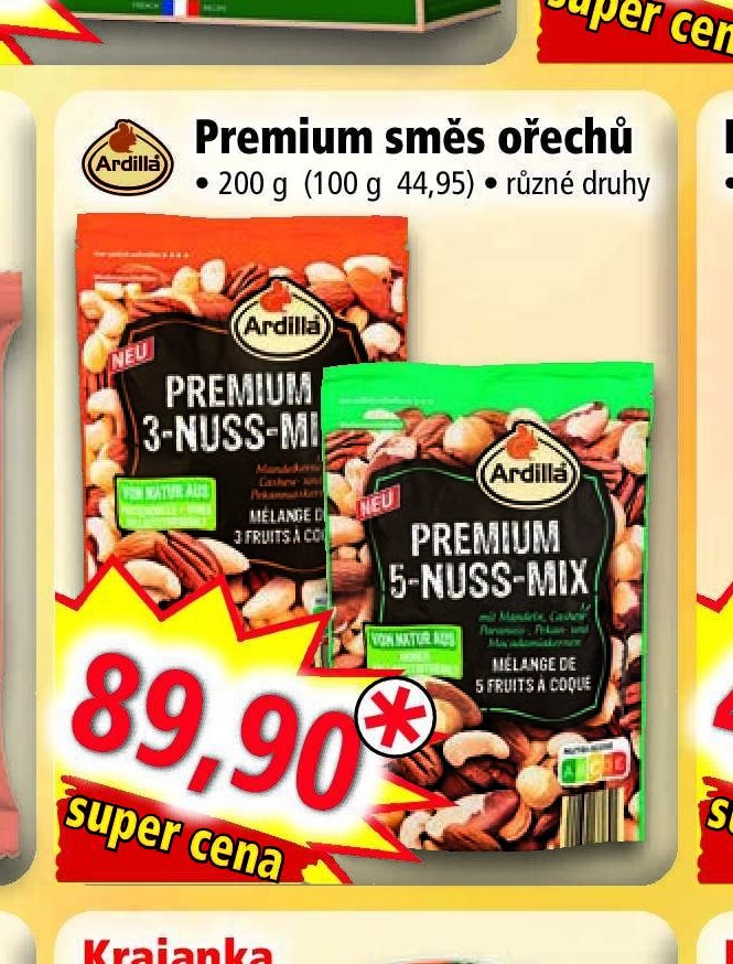 Ardilla Premium 3-Nuss-Mi / 5-Nuss-Mi