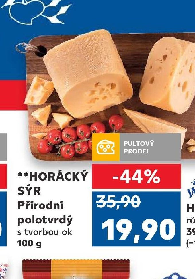 HORÁCKÝ SÝR Přírodní polotvrdý