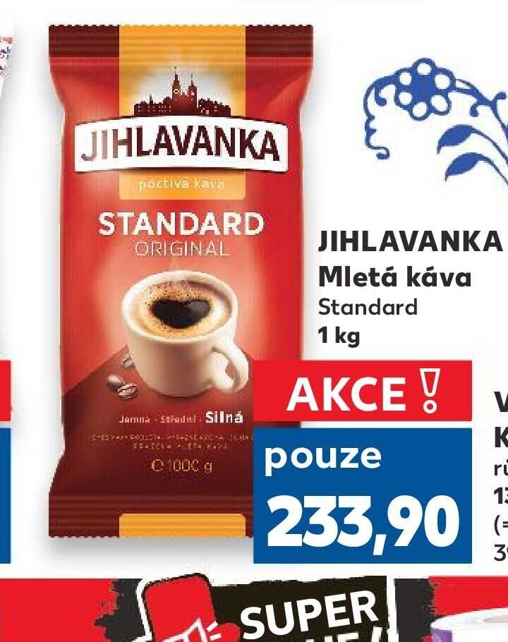 JIHLAVANKA Mletá káva Standard