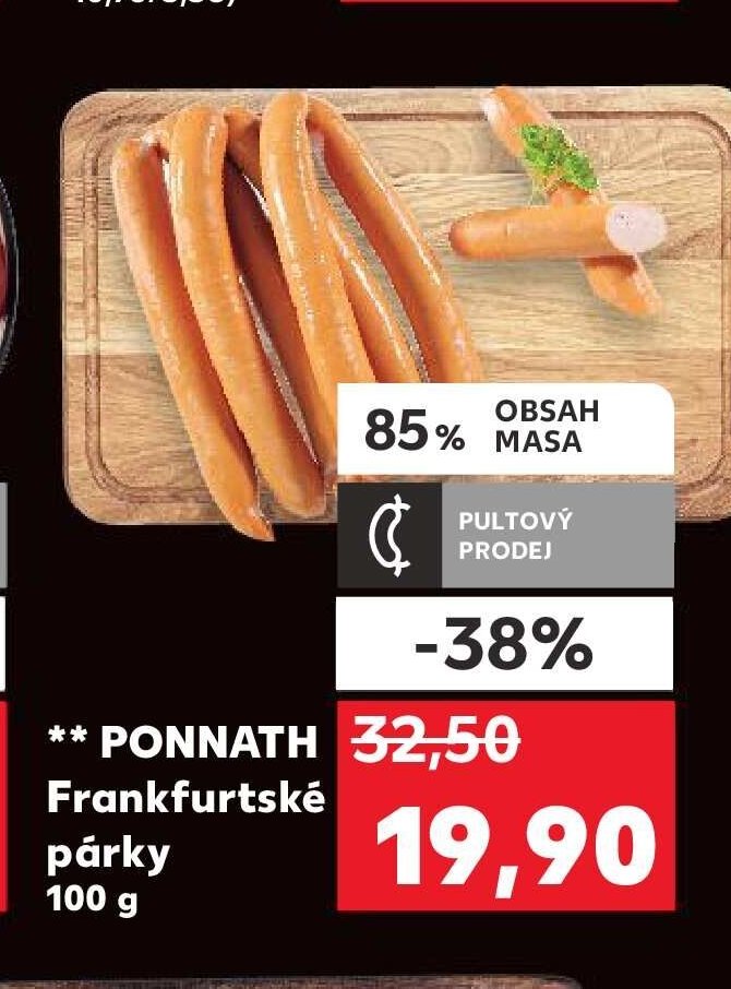PONNATH Frankfurtské párky - Kaufland akcniletaky.com