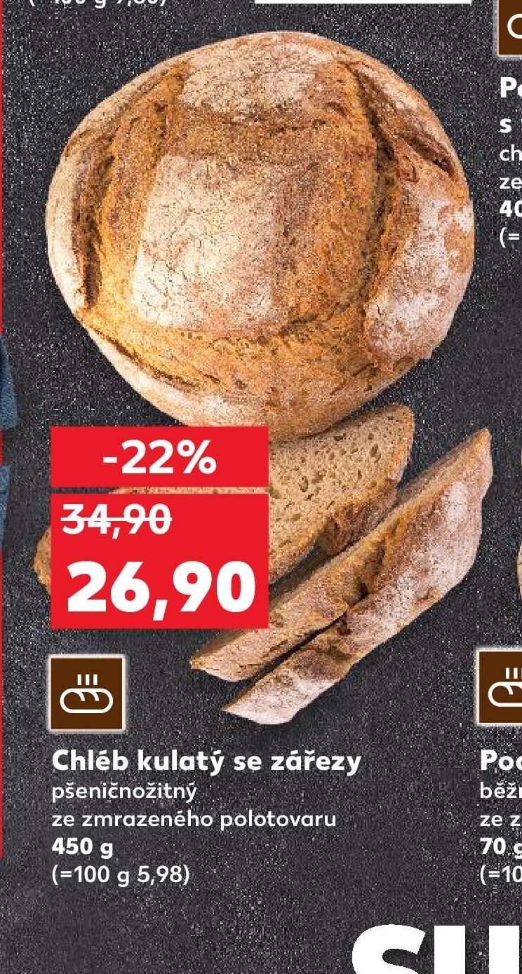 Chléb kulatý se zářezy