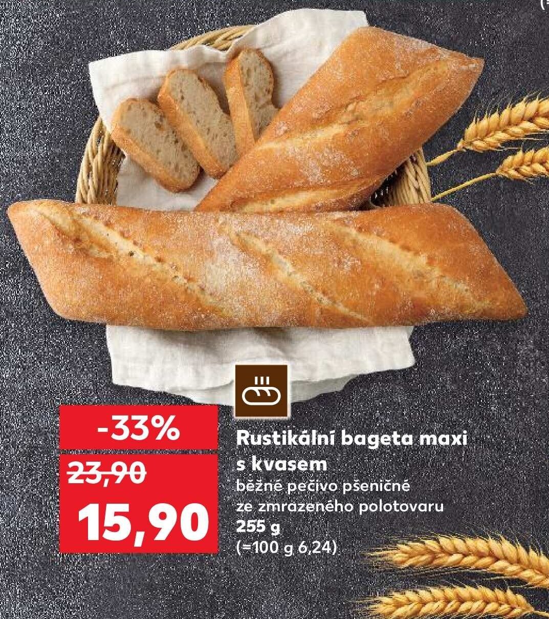 Rustikální bageta maxi s kvasem