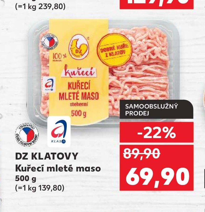 DZ Klatovy Kuřecí mleté maso