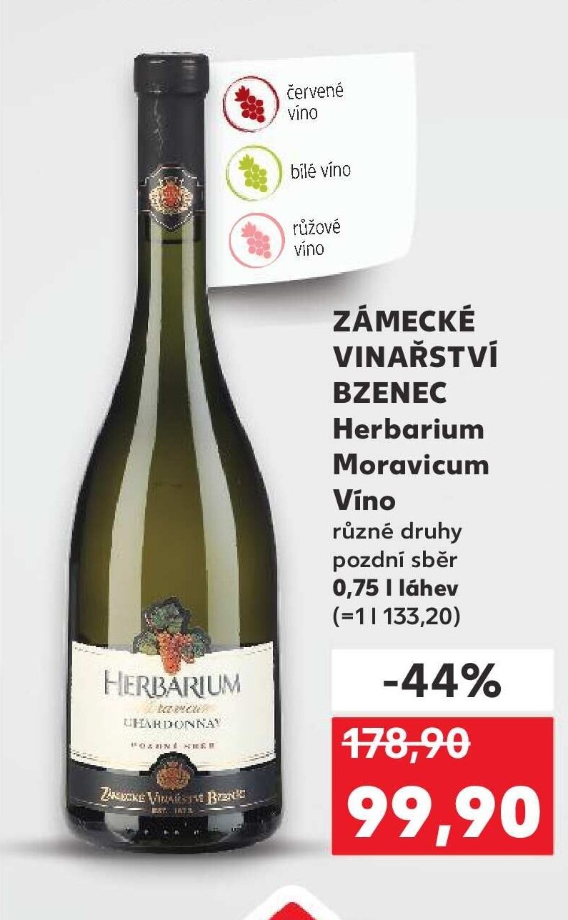 ZÁMECKÉ VINAŘSTVÍ BZENEC Herbarium Moravicum Víno