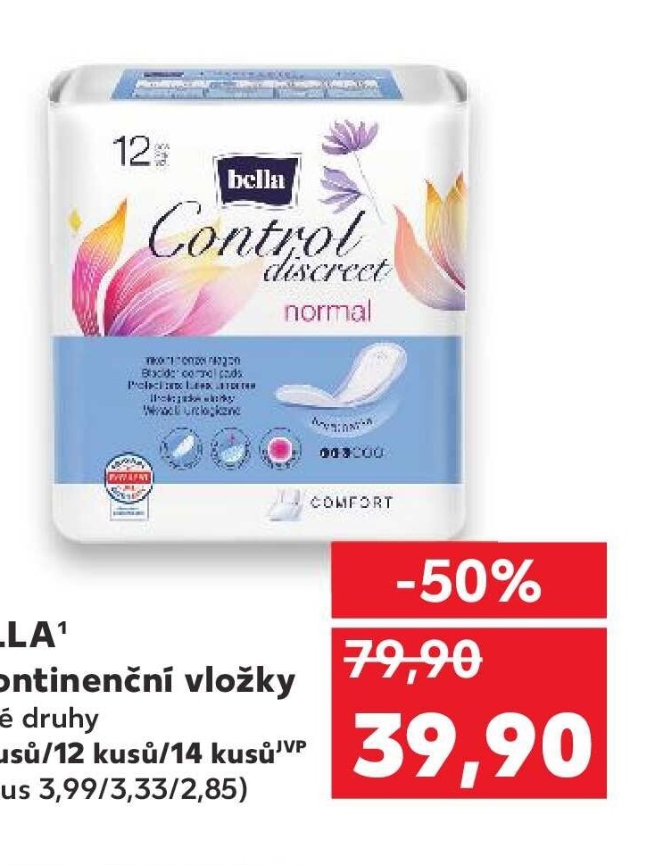 BELLA Inkontinenční vložky různé druhy 10 kusů/12 kusů/14 kusů - Kaufland akcniletaky.com