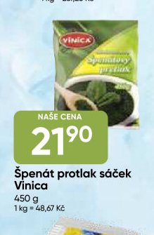 Špenát protlak sáček Vinica
