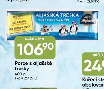 Porce z aljašské tresky