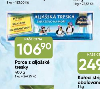 Porce z aljašské tresky