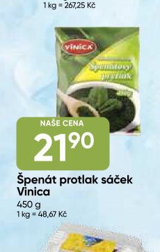 Špenát protlak sáček Vinica