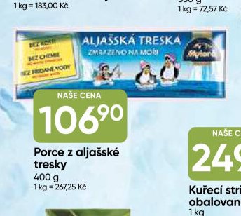 Porce z aljašské tresky