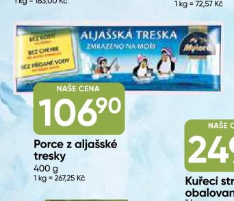 Porce z aljašské tresky