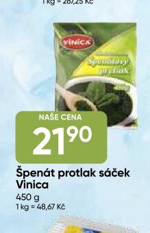 Špenát protlak sáček Vinica