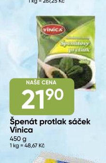 Špenát protlak sáček Vinica
