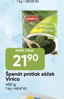 Špenát protlak sáček Vinica