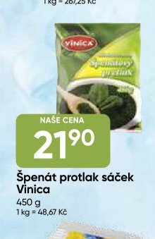 Špenát protlak sáček Vinica
