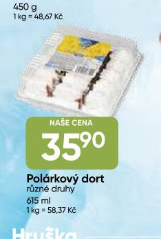 Polárkový dort různé druhy