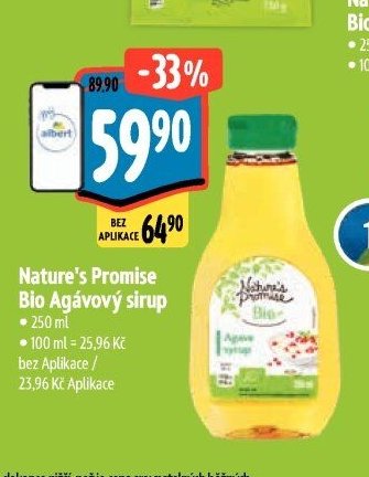Nature's Promise Bio Agávový sirup