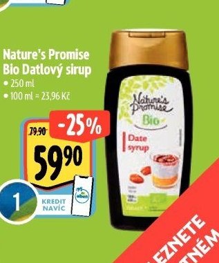 Nature's Promise Bio Datlový sirup