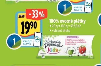 100% ovocné plátky