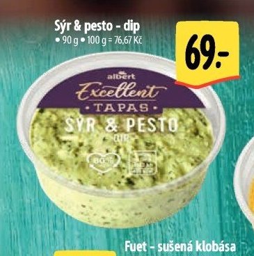 Sýr & pesto - dip