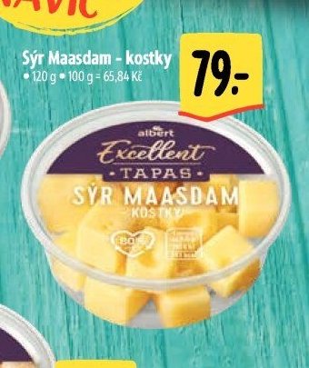 Sýr Maasdam - kostky