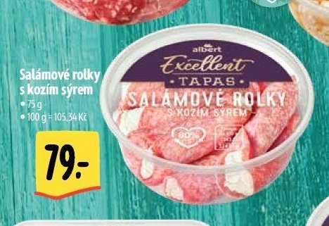 Salámové rolky s kozím sýrem