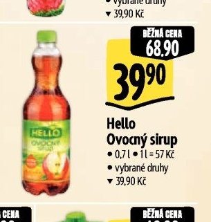 Hello Ovocný sirup