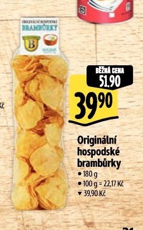 Originální hospodské brambůrky