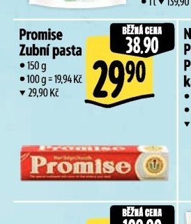 Promise Zubní pasta