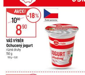 VÁŠ VÝBĚR Ochucený jogurt