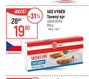 VÁŠ VÝBĚR Tavený sýr