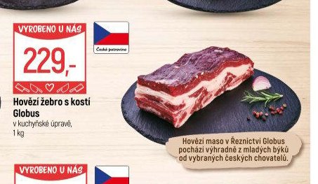 Hovězí žebro s kostí Globus