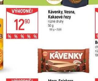 Kávenky, Vesna, Kakaové řezy