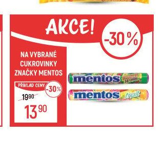Cukrovinky značky Mentos