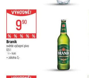 Braník světlé výčepní pivo