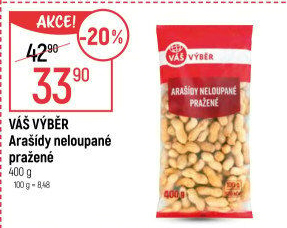 Arašídy neloupané Váš Výběr