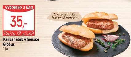 Karbanátek v housce Globus