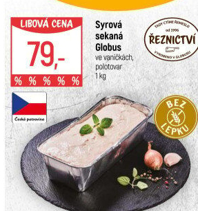 Sekaná syrová Globus