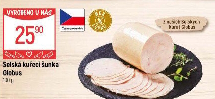 Selská kuřecí šunka Globus